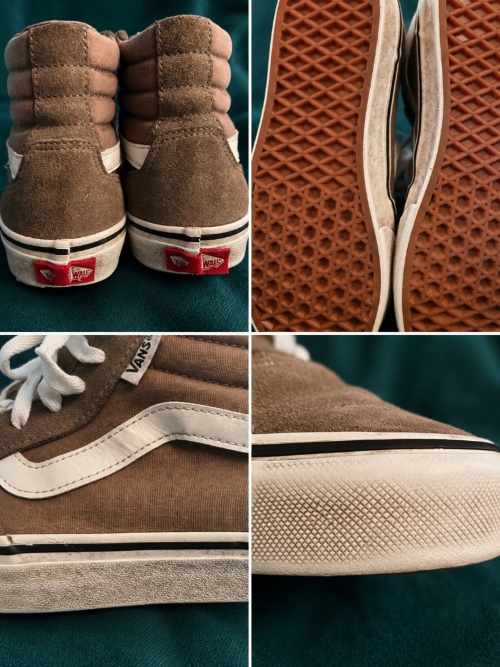 Vans Sk8-Hi Brown Suede High Top Sneakers Women’s 7.5 - Picture 2 of 3